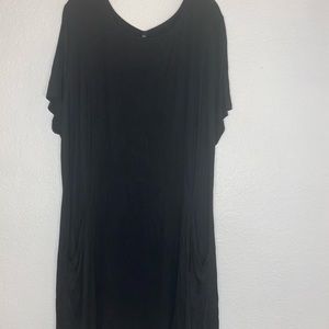 black t-shirt dress
